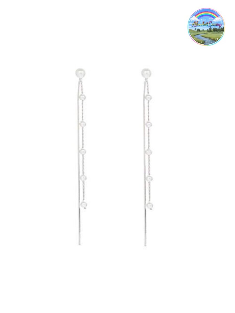925 Sterling Silver Simulated Pearl Dangle Earrings for Women Elegant Bridal